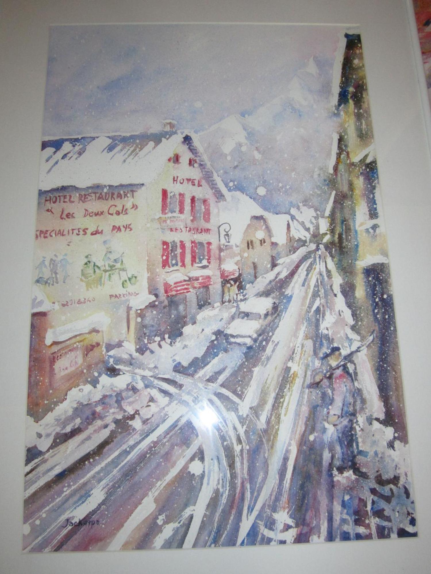 Hotel Les Deux Cols Sainte-Marie-de-Campan Esterno foto